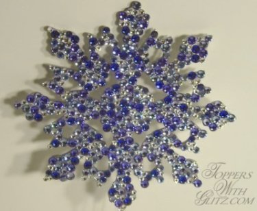 Snow flake cake topper